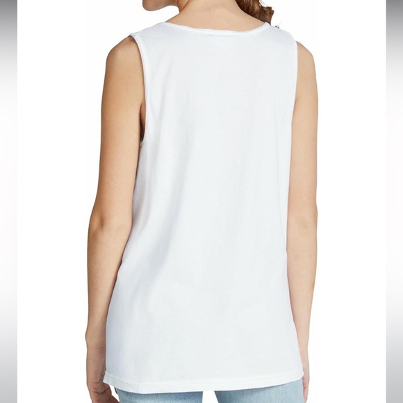 Comfort Colors Adult White Tank Top, 100% Cotton, Style G9360 Size M - Picture 2 of 6